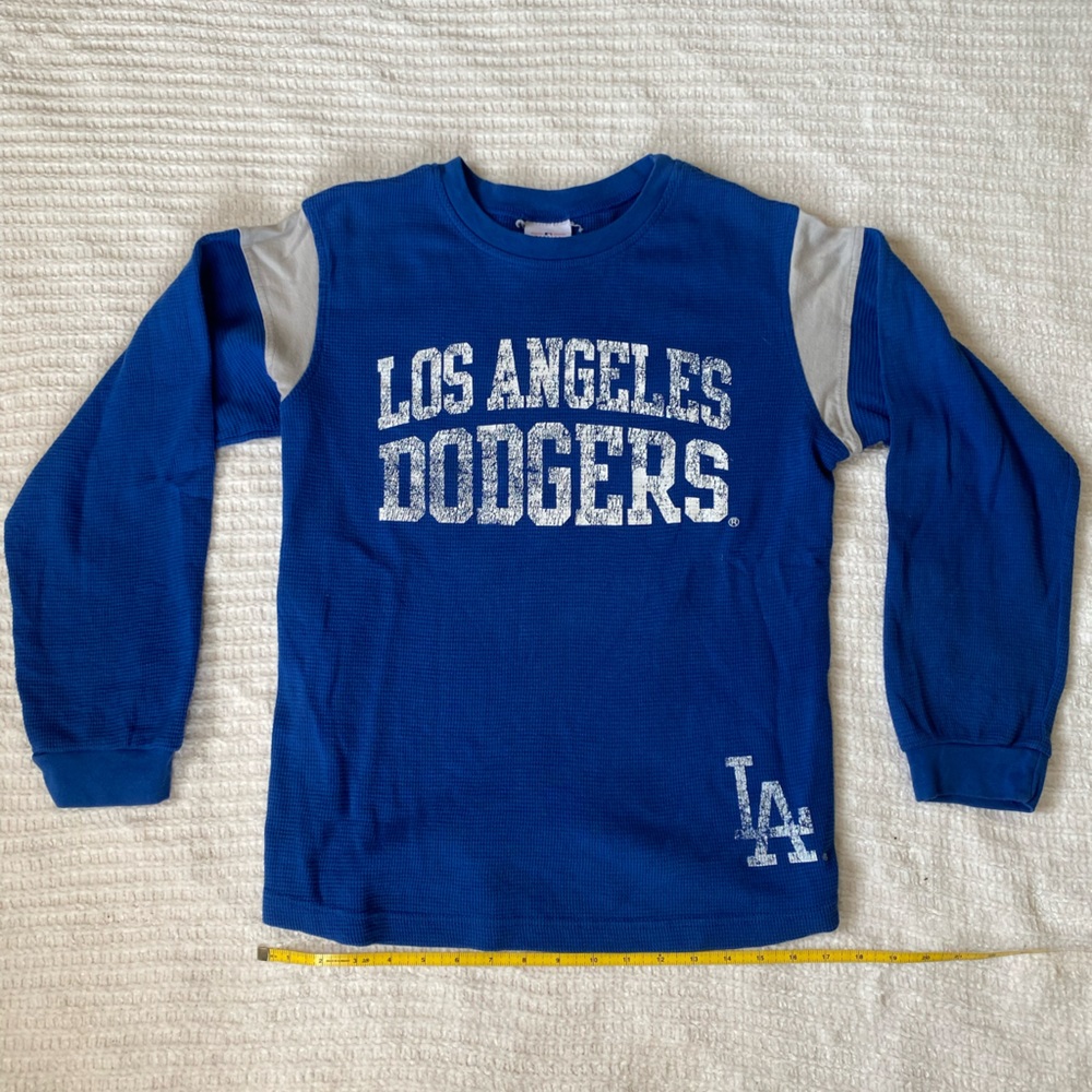 Vintage Los Angeles Dodgers Thermal Long Sleeve Shirt MEDIUM LA Dodgers Official